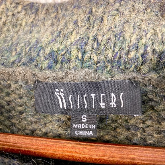 77 Sisters Wool Alpaca Blend Cowl Neck Knit Sweater Size Small - Picture 5 of 8